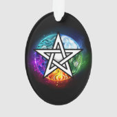 Wiccan pentagram ornament (achterkant)
