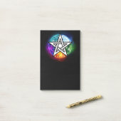 Wiccan pentagram post-it® notes (Op bureau)