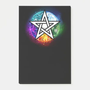 Wiccan pentagram post-it® notes