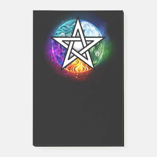 Wiccan pentagram post-it® notes (Voorkant)