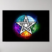 Wiccan pentagram poster (Voorkant)