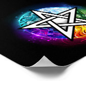 Wiccan pentagram poster (Hoek)