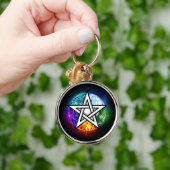 Wiccan pentagram sleutelhanger (Hand)