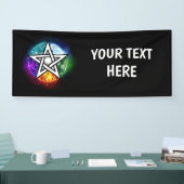 Wiccan pentagram spandoek (Beurs)