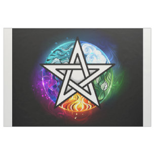 Wiccan pentagram stof