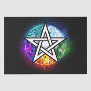 Wiccan pentagram tissuepapier