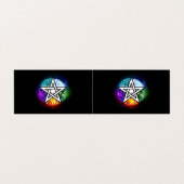 Wiccan pentagram visitekaartjes (Buitenkant ongevouwen)
