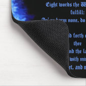 Wiccan Rede - Blue Flame Muismat (Hoek)