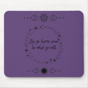 Wiccan Rede Witch Muismat