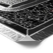 Wiccan Silver Cresent Moon & Pentacle Poster (Hoek)