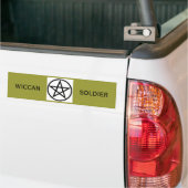 Wiccan Soldier Bumpersticker (Op Truck)