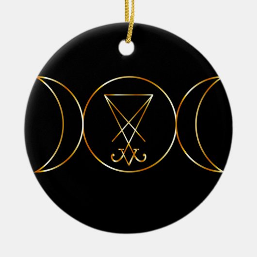 Wiccan-symbool, Triple Goddess Keramisch Ornament (Voorkant)
