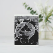 wiccan symbool voor de heksen briefkaart (Staand voorkant)