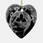 wiccan symbool voor de heksen keramisch ornament (Rechts)