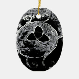 wiccan symbool voor de heksen keramisch ornament