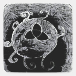 wiccan symbool voor de heksen vierkante sticker