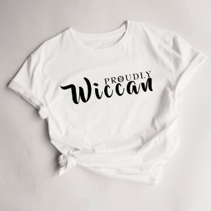 Wiccan Text Typography Slogan T-Shirt White