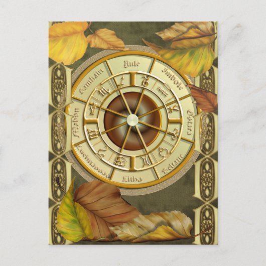 Wiccan Wheel 2012 Calendar Briefkaart (Voorkant)
