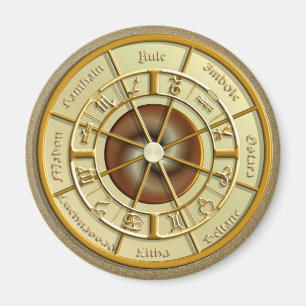 Wiccan Wheel of the Year Magneet