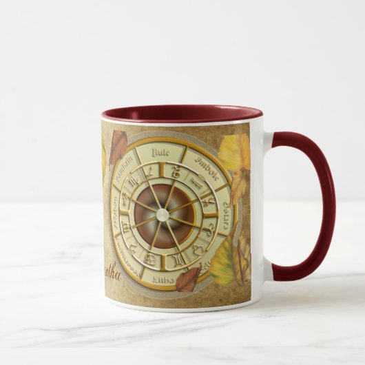 Wiccan Wheel of the Year Personalized Mug Mok (Rechts)
