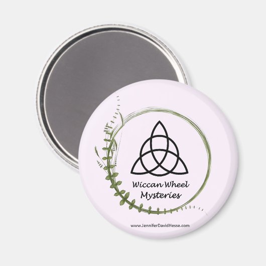 Wiccan Wiel Mysteries Magnet Magneet (Voorkant / Achterkant)