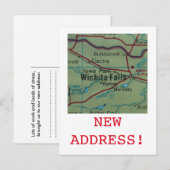 Wichita Falls faire-part nouvelle adresse (Devant / Derrière)