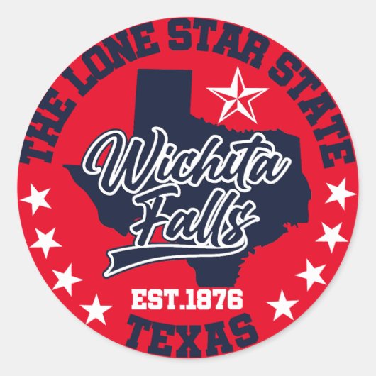 Wichita Herfsten, Verenigde Staten Ronde Sticker (Voorkant)