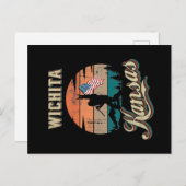 Wichita Kansas Briefkaart (Voorkant / Achterkant)