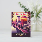 Wichita, Kansas, Carte postale de voyage,  (Debout devant)