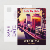 Wichita, Kansas, Carte postale de voyage,  (Devant / Derrière)