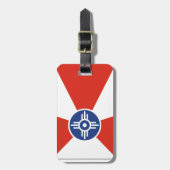 Wichita Kansas ICT Flag Bagagelabel (Voorkant verticaal)