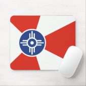 Wichita Kansas ICT Flag Muismat (Met muis)