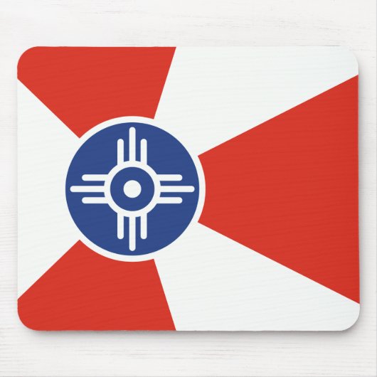 Wichita Kansas ICT Flag Muismat (Voorkant)