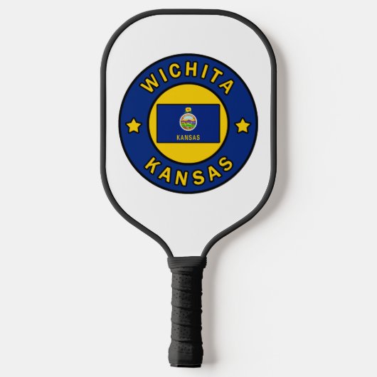 Wichita Kansas Pickleball Paddle (Achterkant)