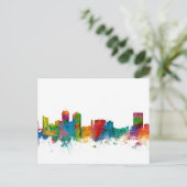 Wichita Kansas Skyline Briefkaart (Staand voorkant)