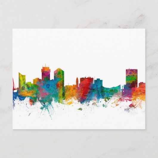 Wichita Kansas Skyline Briefkaart (Voorkant)