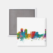 Wichita Kansas Skyline Magneet (Voorkant / Achterkant)