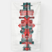 Wichita Kansas Skyline Spandoek (Verticaal)