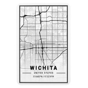 Wichita Kansas USA Travel City Map Magneet