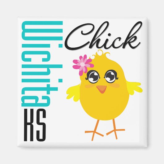 Wichita KS Chick Magneet (Voorkant)