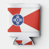 Wichita KS ICT Flag Blikjeskoeler (Voorkant)