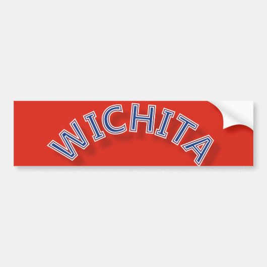 Wichita Red Vehicle Bumpersticker (Voorkant)