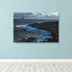 Wick Bay Viking-langskip Canvas Afdruk