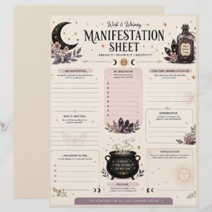 Wick & Whimsy Manifestatieblad Briefhoofd