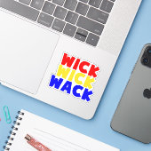 Wick Wick Wack Sticker (Laptop met iPhone)