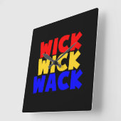 Wick Wick Wack Vierkante Klok (Hoek)