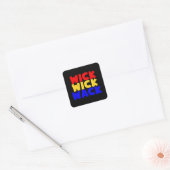 Wick Wick Wack Vierkante Sticker (Envelop)