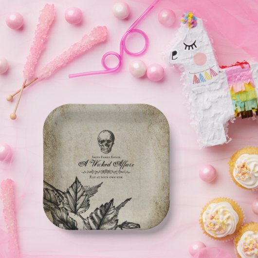 Wicked Affair Halloween - gebruik Papieren Bordje (Feest)