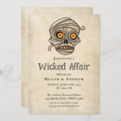Wicked Affair Halloween Gothic Skull Kaart (Voorkant / Achterkant)