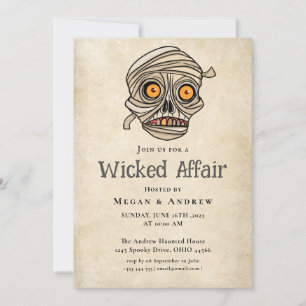 Wicked Affair Halloween  Gothic Skull Kaart